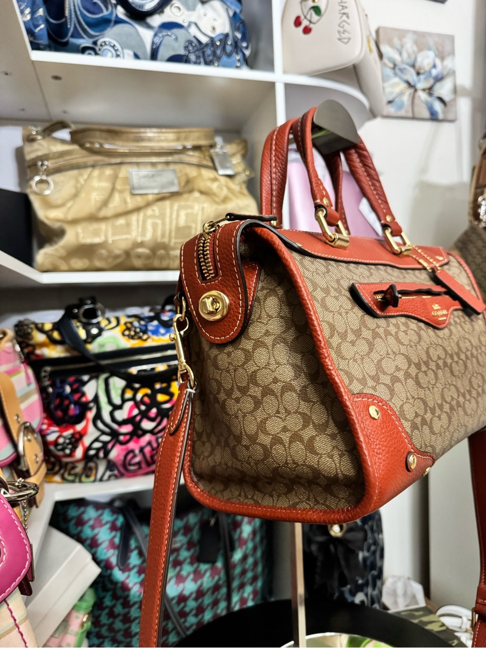 Coach Millie Colorblock Satchel - Picture 3 of 10